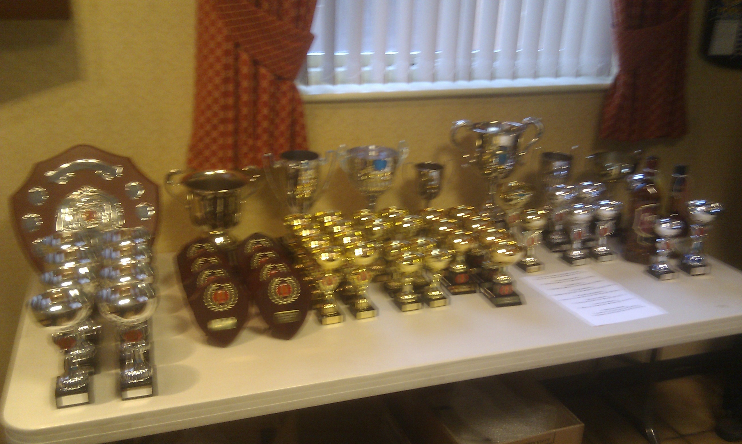 Various Bagatelle Trophies 2012/13 Season